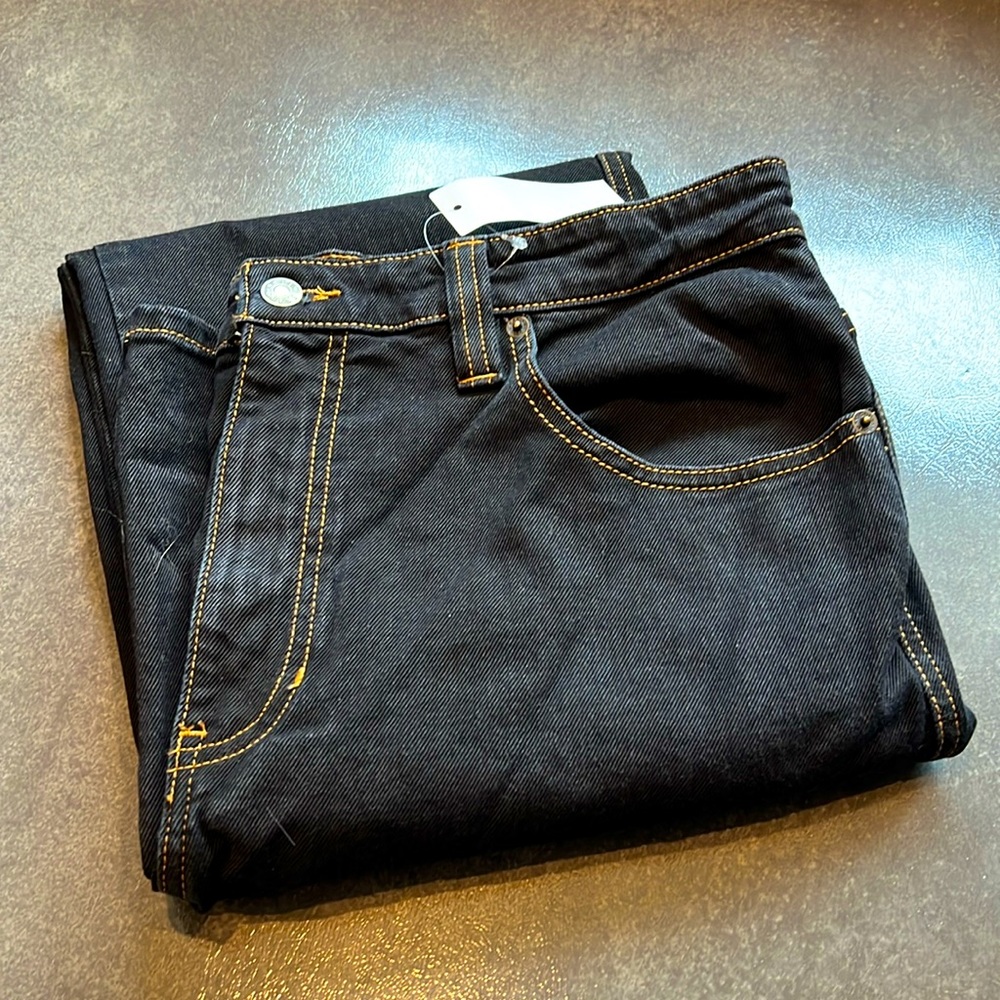 Guess Go Vintage Black Wash Denim Carpenter Pant